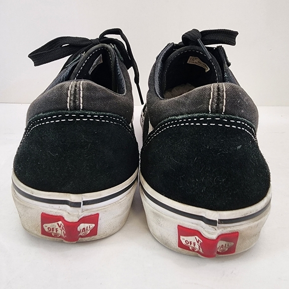 Vans Men's Classic Black & White Low Top Lace Up Causal Sneakers, sz 7.5 - Picture 6 of 7